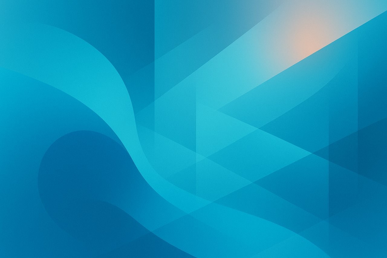 ABSOLUTELY NO TEXT in the image — no words, letters, digits, labels, signs.

VISUAL APPROACH: abstract geometric composi