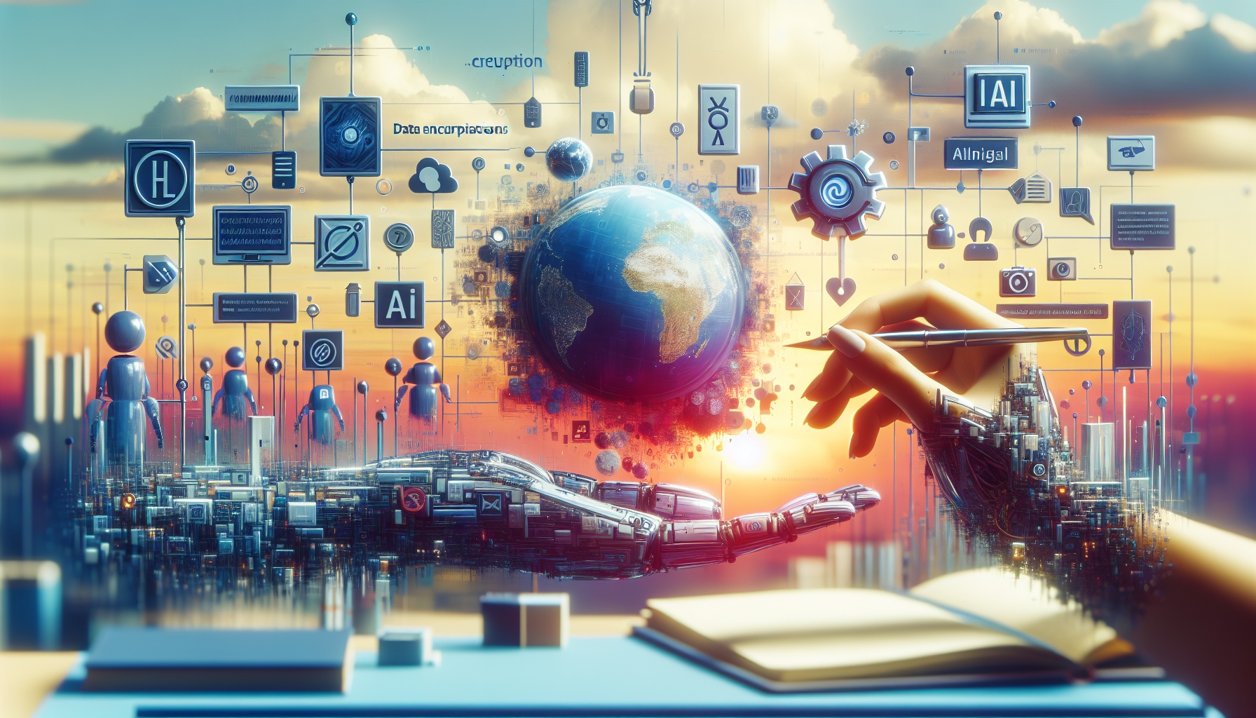 Generate a photorealistic, cinematic wide shot in an editorial news photography style. The image should represent the co