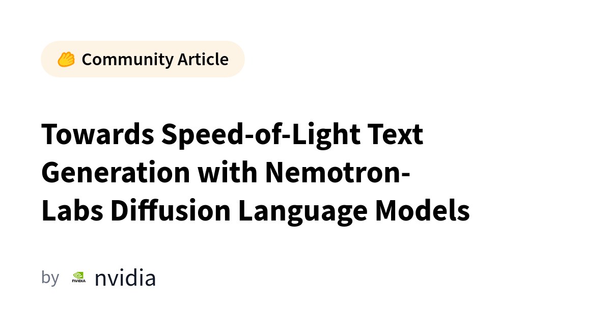 NVIDIA Nemotron DLM: конец эпохи медленной генерации «по одному слову»
