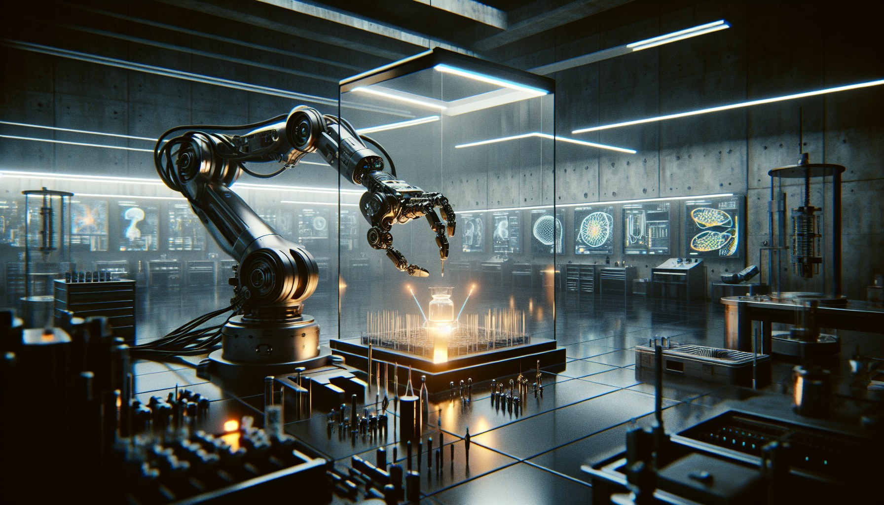 Create a photorealistic image that hints at a cross between a Stanley Kubrick scene, a Wired magazine spread, and a brut